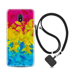 Xiaomi Redmi 8A 8 Pro 9C 9T 10C 11T Pro Kılıf Boyun Askılı Silikon Yapraklar 1634