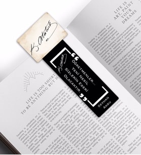 BK Gift Kişiye Özel İsimli Atatürk Temalı Ahşap Kitap Ayracı-29