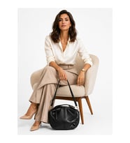 Glanzia Aria Noir Crossbody Siyah Kadın Omuz ve Çapraz Askılı Çanta Şık Günlük Kullanım