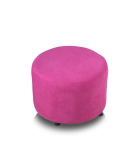 Circle Pembe Kumaş puf ofis koltuk