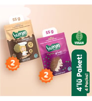 Organik Vegan Tuzlu Grissini & Tatlı Kurabiyeler Atıştırmalık Paketi - 4 adet (2 çeşit)