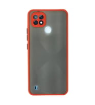 Realme C21 Kılıf Montreal Silikon Kapak - Kırmızı