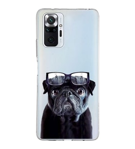 PrintiFy Xiaomi Redmi Note 10 Pro ile Uyumlu 1mm Slim Fit Köpek 3 050f Baskılı Şeffaf  Kılıf