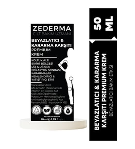 Zederma Beyazlatıcı Kararma Karşıtı Premium Krem 50 ml