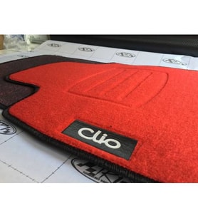Clio 4 Kırmızı Paspas Orjinal Mugen Halı PASPAS Birebir Kesim