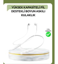 100 Saat Pil Ömrü Boyun Askılı Bluetooth Kablosuz Kulaklık