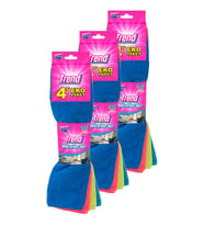 Trend Mikrofiber 4'lü Açık Temizlik Bezi Üçlü Paket