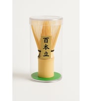 Bambu Matcha Çayı Karıştırıcı Fırça Bamboo Whisk Köpürtücü (Antik Bej)