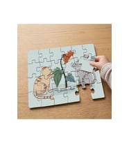 Kedi ve Fare Tasarımlı 24 Parça Ahşap Çocuk Puzzle MPK0294