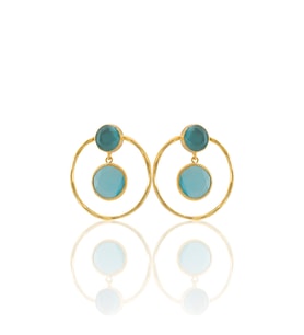 Kadir Jewellery 22 Ayar Altın Kaplama Kadın Halka Küpe -El İşçiliği Ve Hipoalerjenik Küpe