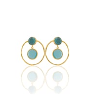 Kadir Jewellery 22 Ayar Altın Kaplama Kadın Halka Küpe -El İşçiliği Ve Hipoalerjenik Küpe