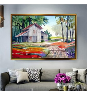Altın Çerçeveli dekoratif tablo a1113 (Gold)