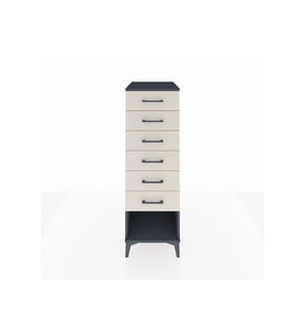 Kronos Dolap 6 Çekmeceli 44x59x134 Antrasit-Aytaşı