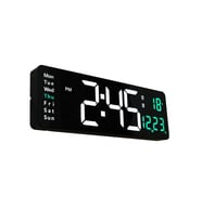 DailyLink Kumandalı Duvara Monte Dijital Duvar Masa Saati Geri Sayım Sıcaklık Tarih Alarm