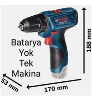 BOSCH GSR 120 Li (Dikkat ! Çanta , Batarya ve Şarj Aleti Yoktur. Bunlar olmadan çalışmaz.)