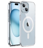 Apple iPhone 15 PLUS Kılıf Magsafe Kablosuz Şarj Uyumlu Şeffaf Kapak