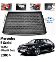 Mercedes W212 E Class Bagaj Havuzu Paspası Plastik Set