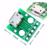 Micro Usb To Dip Çevirici Pcb 5V Usb Haberleşme Deney Prototip