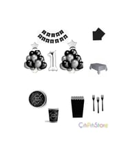 1 Yaş Gold Gümüş Şık Doğum Günü 8 Kişilik Set