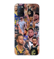 Oppo A52/A72/A92 Uyumlu Steph Curry Kolaj Tasarımlı Şeffaf Telefon Kılıfı