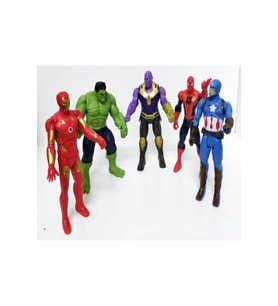 AVENGERS Thanos Örümcek Adam Ironman Hulk Oyuncak  5li Set 12 Cm