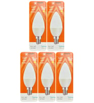 (5 Adet) Osaka 9W (70W) Sarı Işık (3000K) E14 Duylu (İnce Duy) Led Mum Ampul