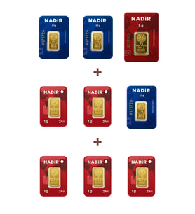Nadir Gold 24 Ayar 17,5 Gram Altın (1 Ad 5 Gram Altın + 3 Ad 2,5 Gram Altın + 5 Ad 1 Gram Altın )