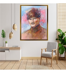 ÇERÇEVELİ ATATÜRK TABLO S446