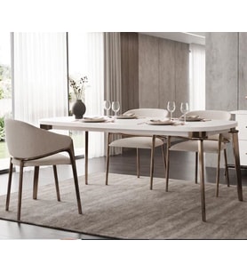 MİLAS MDF YEMEK MASASI+6 SANDALYE