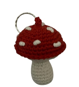 Maskot Mantar Amigurumi Organik Anahtarlık Oyuncak