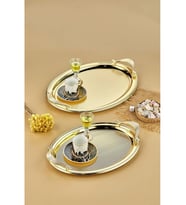 Cooker CKR3165 Gold Oval Metal Tepsi Seti 2'li
