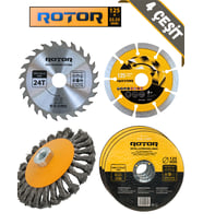 6'lı Disk seti 125x22,23 Metal+Seramik+Ahşap 6 parça (Sarı)