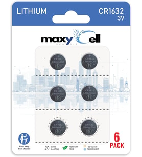 Lityum Madeni Para Hücresi Pil 3V Saatler, Anahtarlıklar, Oyuncaklar, Hesap Makineleri, Tıbbi Cihazlar, Termometreler, Sızdırmaz DL1632 ECR1632 (6'lı Paket) için Yüksek Kapasiteli Uzun