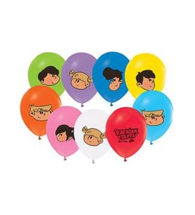 Balon 4+1 rafadan tayfa baskılı pastel pk:10-