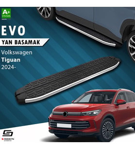S-Dizayn VW Tiguan 3 Evo Krom Yan Basamak 183 Cm 2024 Üzeri