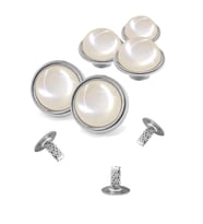 20 Adet Yarım Yuvarlak 15mm İnci Çakma Rivet