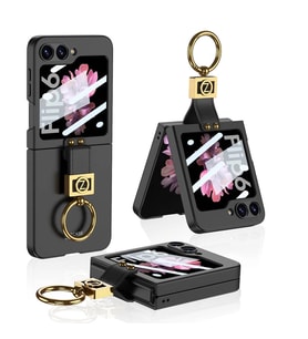 Galaxy Z Flip 6 Kılıf Zore Z Harfli Yüzüklü Kıpta Kapak