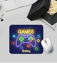 Hediye Kutusunda Kişiye Özel Gamer Mouse Pad (Mavi)