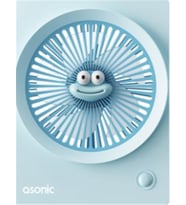Asonic AFN23 Mavi 500mAh 3 Hız Kademeli Masaüstü Usb Fan