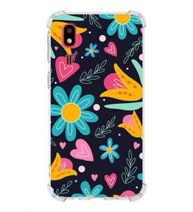 PrintiFy Samsung Galaxy A2 Core Uyumlu Retro Color 1 Baskılı Şeffaf Köşe Korumalı Antişok Kılıf