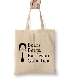 Bears Beets Battlestar Galactica Bez Çanta Uzun Saplı
