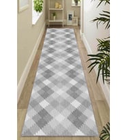 Gri Kaymaz Modern Kesme Rulo Özel Ölçülü Yolluk AR1341