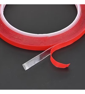 Silikon Çift Taraflı Montaj Bantı Şeffaf Tape 10mm X 5 Mt (Çok Renkli)