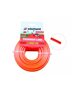 Tırpan Misinası Motorlu Tırpan Yuvarlak Misina 3,5mm x 15 metre (Kırmızı)