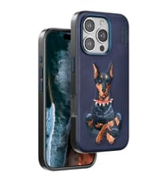 iPhone 16 Pro Perma Desenli Kapak - Lacivert