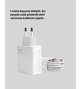 67 Watt Yüksek Güç Şarj Adaptörü Mi 10 Mi 11 Mi 12 Uyumlu