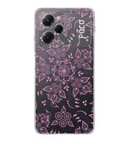 Poco X5 Pro  Kamera korumalı Kapak Nostalji Desen Tasarımlı  Şeffaf Kılıf