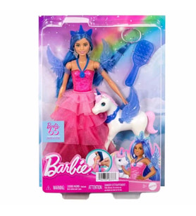 Barbie Mavi Saçlı Prenses Bebek - HRR16 (Karışık)
