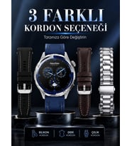 AMOLED Ekranlı Bluetooth Akıllı Saat 3 Kordonlu Uzun Pil Ömürlü