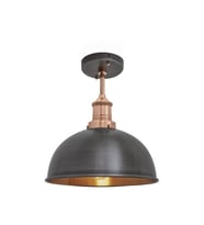 MYLİGHTS   RETRO RUSTİK AV İZE TAVAN AVİZE PLOFONYER AVİZE 30 CM (Siyah)